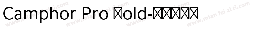 Camphor Pro Bold字体转换